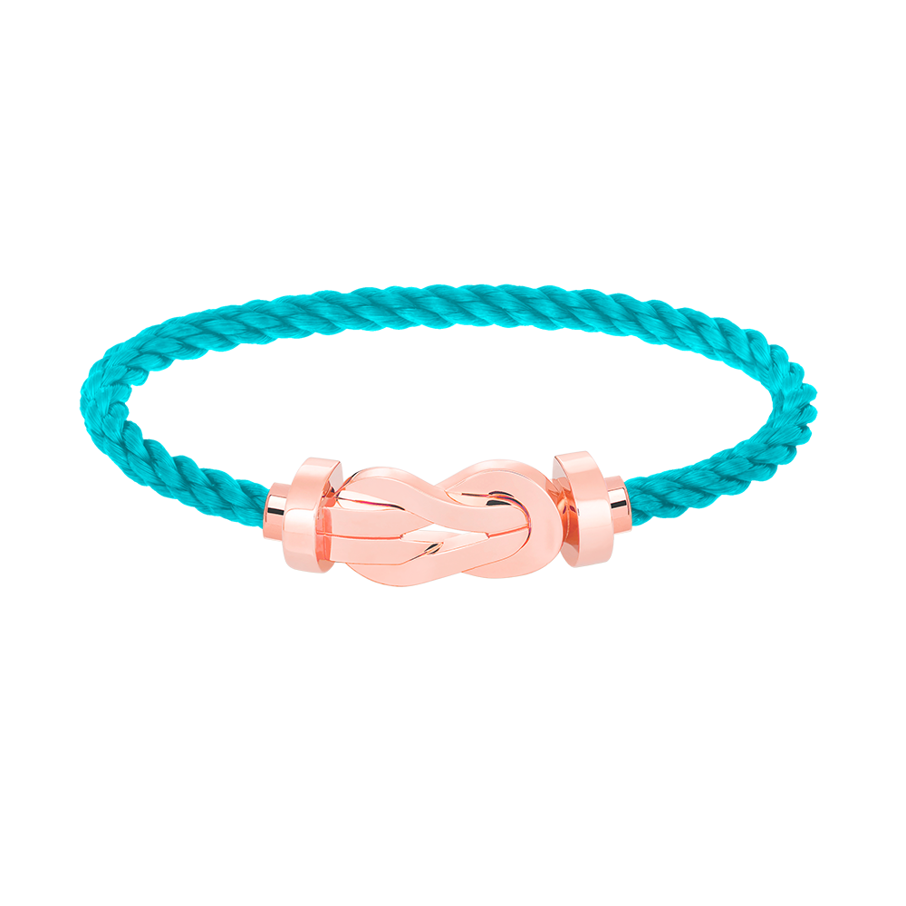 ??MIRA?¡¥CHANCE LARGE 8 FIGURE BUCKLE NO DIAMOND BRACELET ROSE GOLD