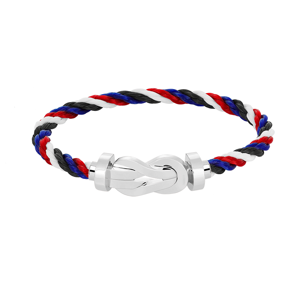 ??MIRA?¡¥CHANCE LARGE 8 FIGURE BUCKLE NO DIAMOND BRACELET SILVER