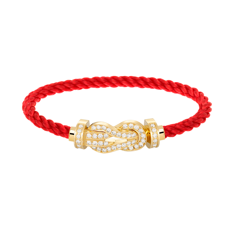 ??MIRA?¡¥CHANCE LARGE 8 FIGURE BUCKLE FULLDIAMOND BRACELET GOLD