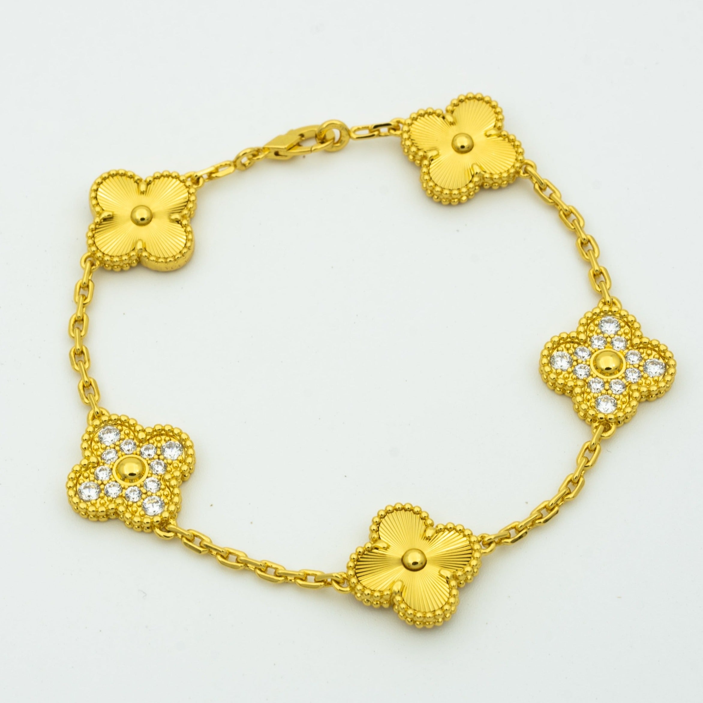 [MIRA]New  CLOVER 5 MOTIF LASER BRACELET COLLECTION