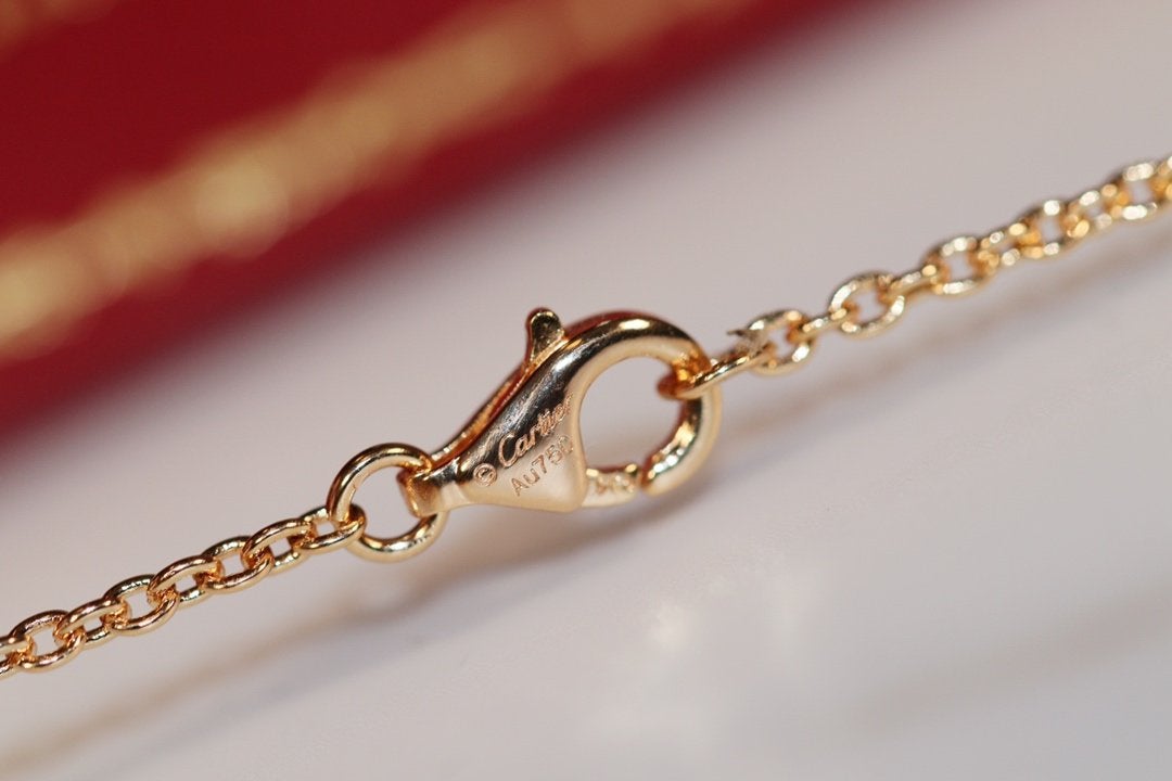??MIRA?¡¥LOVE NECKLACE PINK GOLD AND SILVER