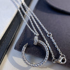 ??MIRA?¡¥JUSTE NECKLACE SILVER DIAMONDS