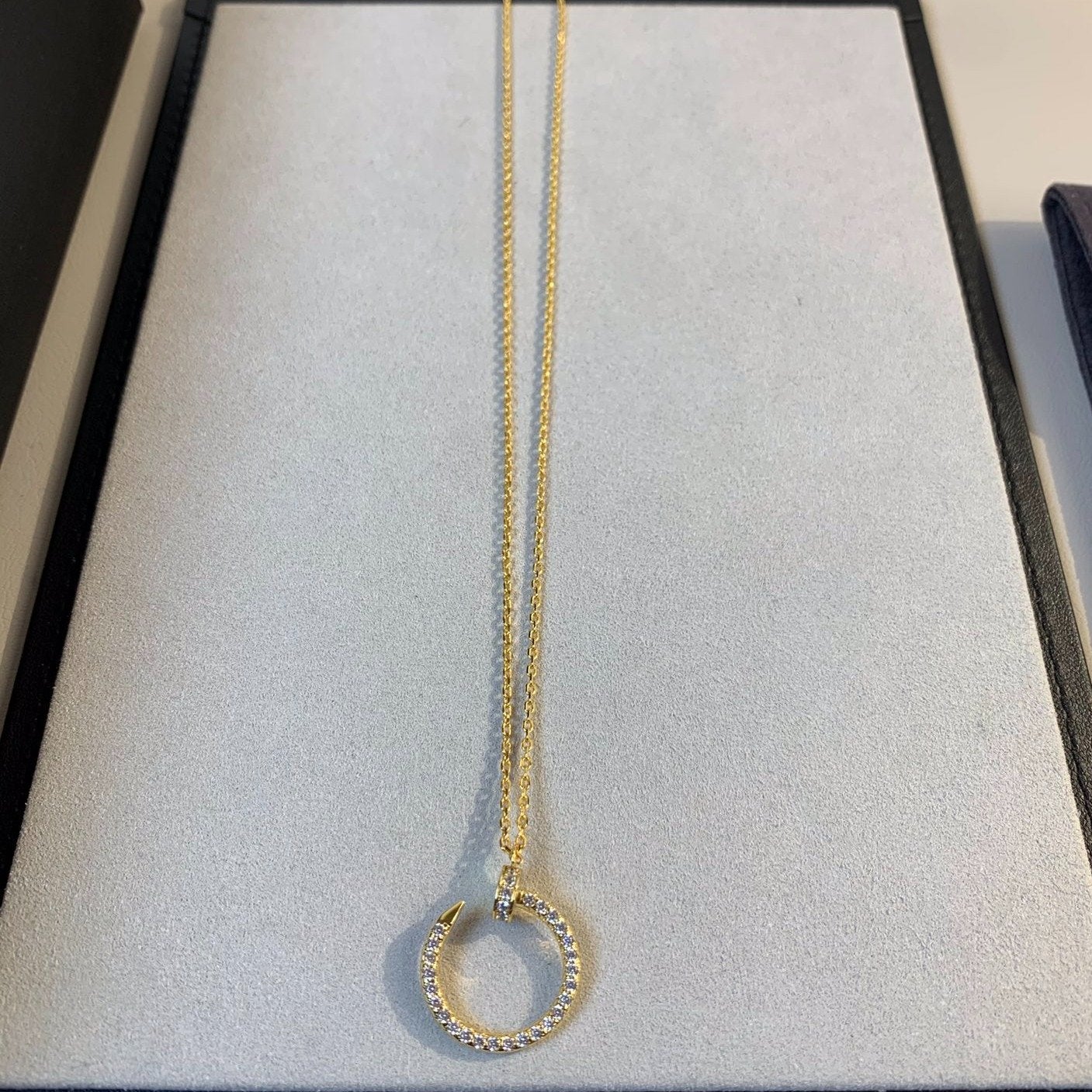 ??MIRA?¡¥JUSTE NECKLACE GOLD DIAMONDS