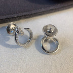 ??MIRA?¡¥JUSTE EARRINGS SILVER DIAMONDS