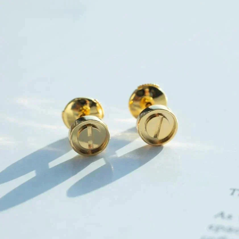??MIRA?¡¥LOVE EARRINGS GOLD 10MM