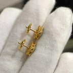 ??MIRA?¡¥CLOVER MINI 9.5MM MALACHITE  EARRINGS