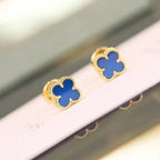 ??MIRA?¡¥CLOVER MINI 9.5MM TURQUOISE EARRINGS