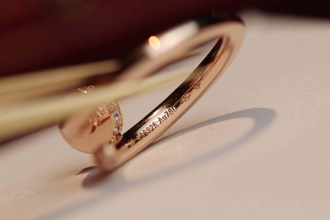 ??MIRA?¡¥JUSTE RING 2.65MM PINK GOLD DIAMOND