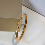 ??MIRA?¡¥PANTHERE GOLD DIAMOND OPEN BRACELET