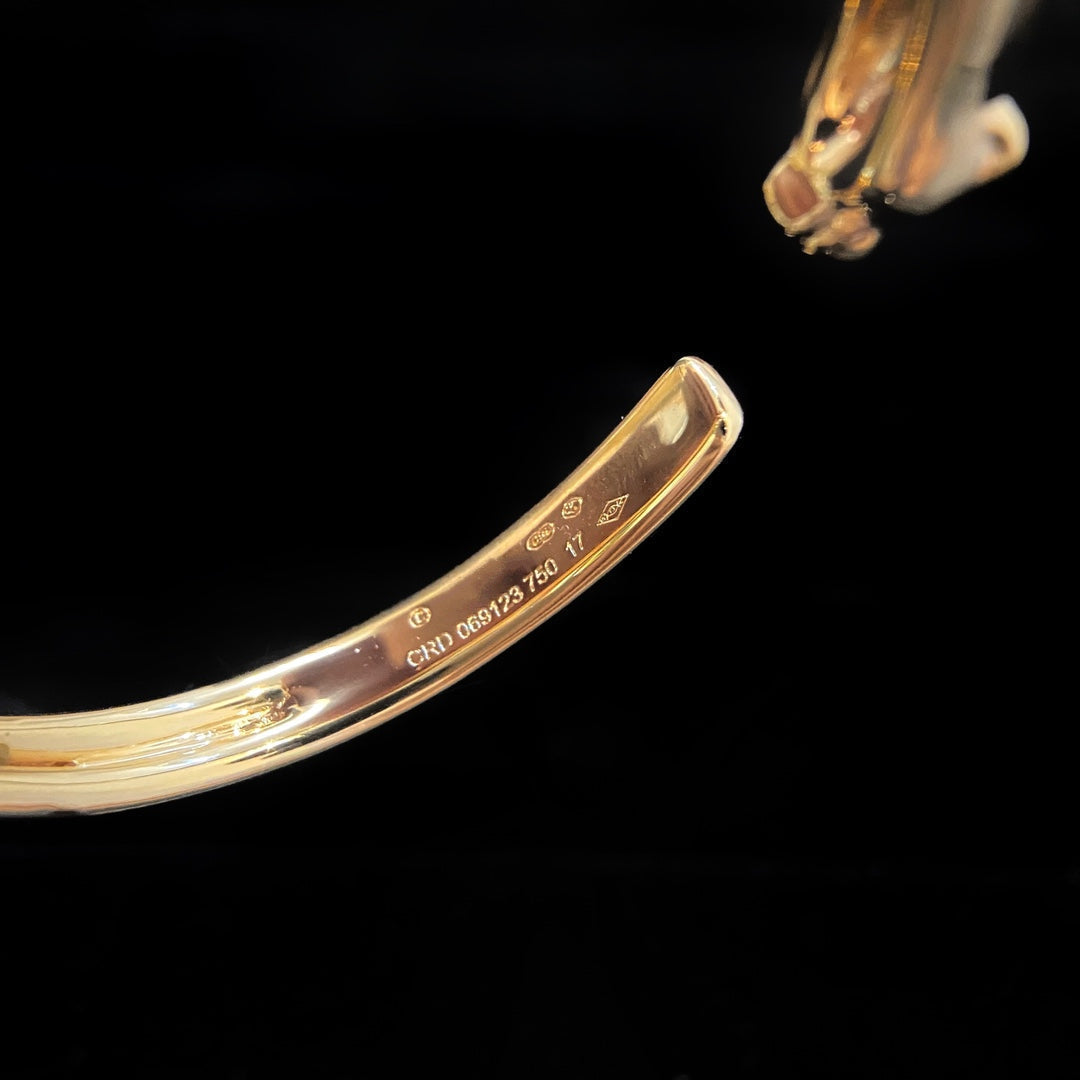??MIRA?¡¥PANTHERE GOLD OPEN BRACELET