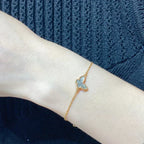 ??MIRA?¡¥BUTTERFLY DARK MOP BUTTERFLY BRACELET