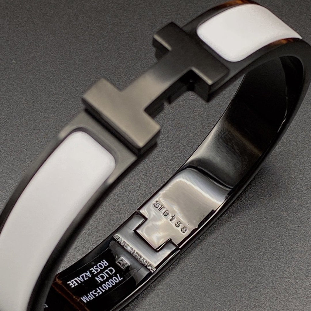 ??MIRA?¡¥H BRACELET 12MM BLACK WHITE CERAMIC