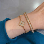 [MIRA] New  CLOVER 5 MOTIF FULL DIAMOND BRACELET COLLECTION