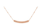 ??MIRA?¡¥CLASH PINK GOLD NECKLACE