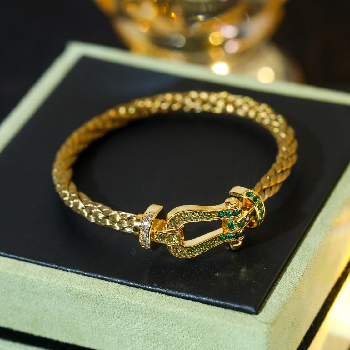 ??MIRA?¡¥FORCE 10 GOLD GREEN DIAMOND PAVED