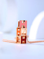 ??MIRA?¡¥H CAGE PINK GOLD NECKLACE