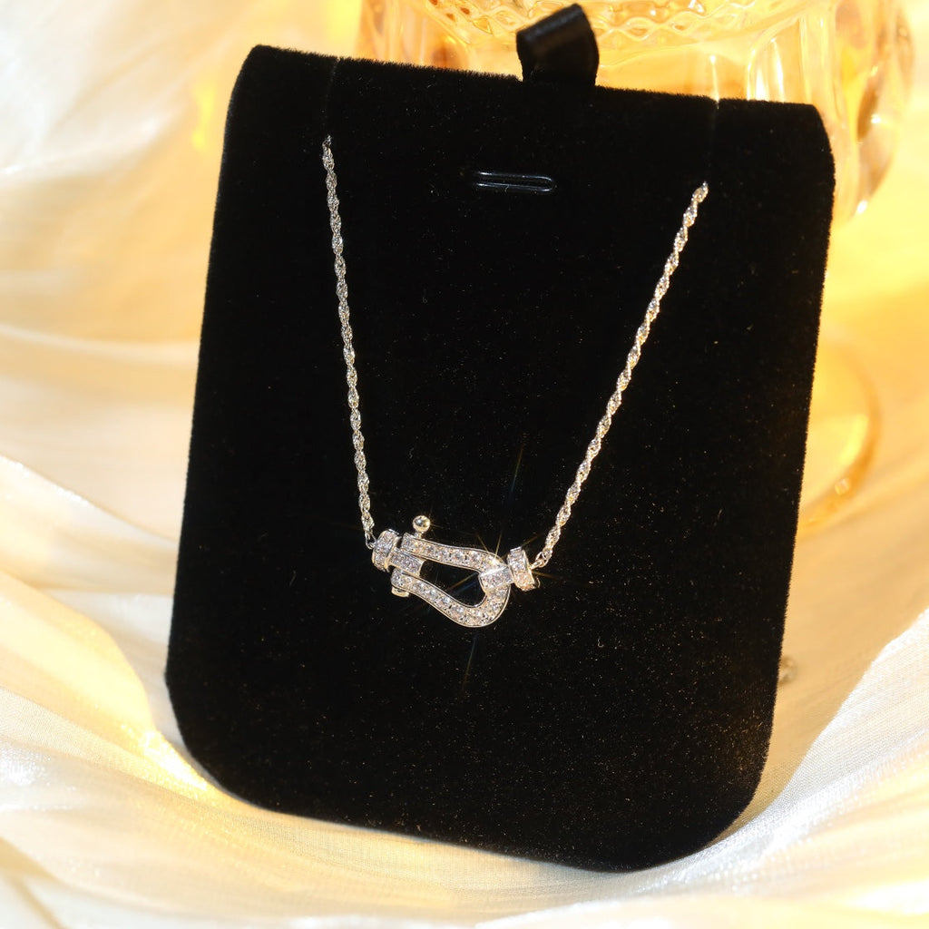??MIRA?¡¥FORCE 10 DIAMOND SILVER NECKLACE MINI MODEL