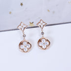 ??MIRA?¡¥STAR AND SUN PINK GOLD MOP DROP EARRINGS