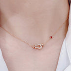 ??MIRA?¡¥FORCE 10 DIAMOND PINK GOLD NECKLACE