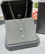 [MIRA] MY TWIN 2 ROW DIAMOND NECKLACE