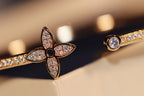 ??MIRA?¡¥IDYLLE GOLD OPEN BRACELET DIAMOND PAVED
