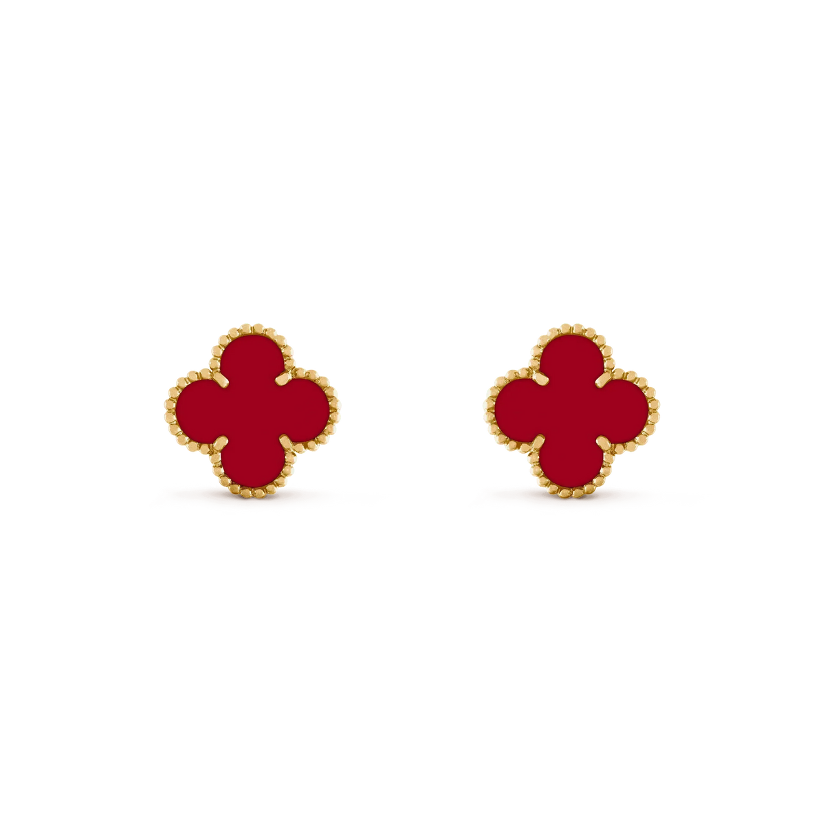 ??MIRA?¡¥CLOVER MEDIUM 1 MOTIFS CARNELIAN  EARRINGS