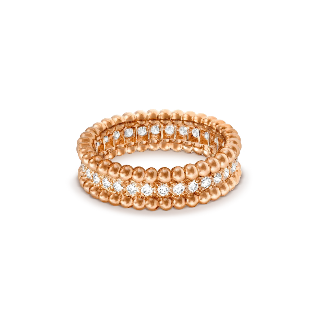 ??MIRA?¡¥PERLEE DIAMOND ROSE GOLD RING