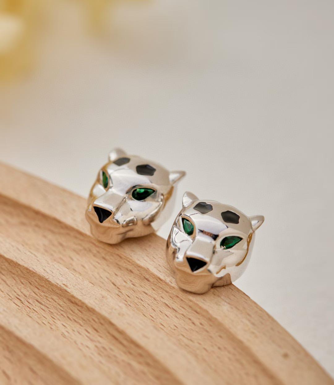 [MIRA] CHRRTAH-PRINT STUD EARRINGS, THREE COLORS