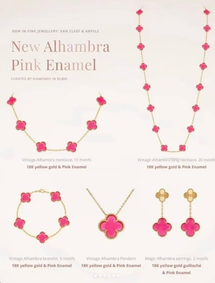 [MIRA] 26 NEW PINK BUBBLE ENAMEL SET
