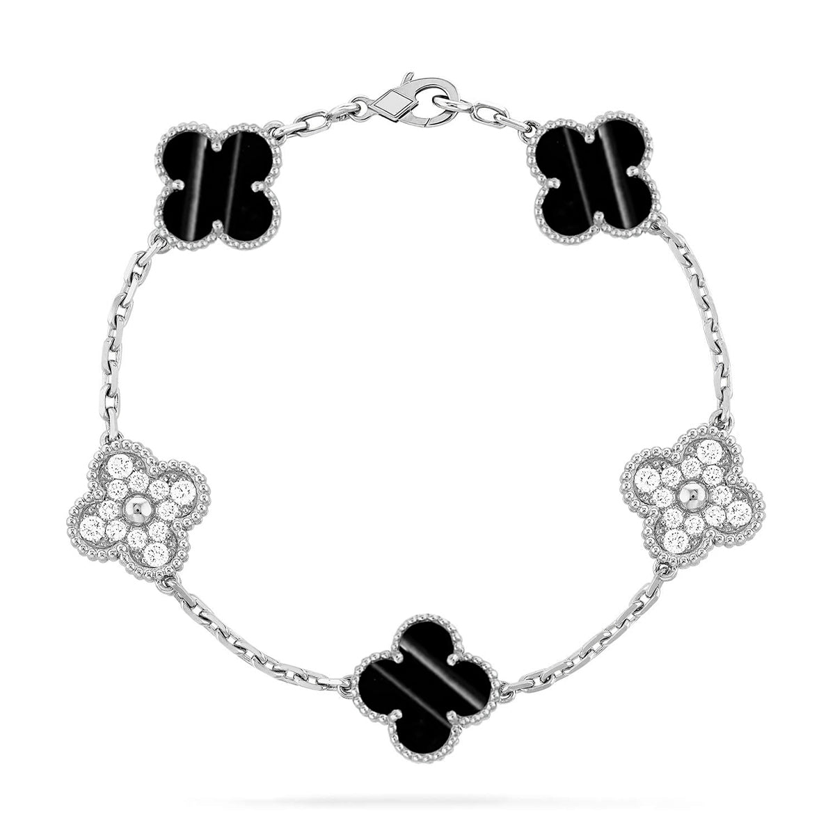 [MIRA]New  CLOVER 5 MOTIF PULSAR STONE BRACELET COLLECTION