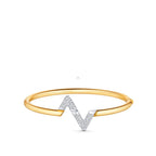 ??MIRA?¡¥VOLTE UPSITE DOWN GOLD DIAMOND BRACELET