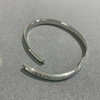 [MIRA]Move Noa Rose Gold Pavé Diamond Bangle Bracelet