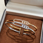 [MIRA]Move Pavé Diamond Bangle Bracelet M