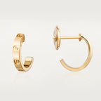 ??MIRA?¡¥LOVE EARRINGS 2.65MM PINK GOLD