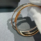 [MIRA]Move Noa Rose Gold Pavé Diamond Bangle Bracelet