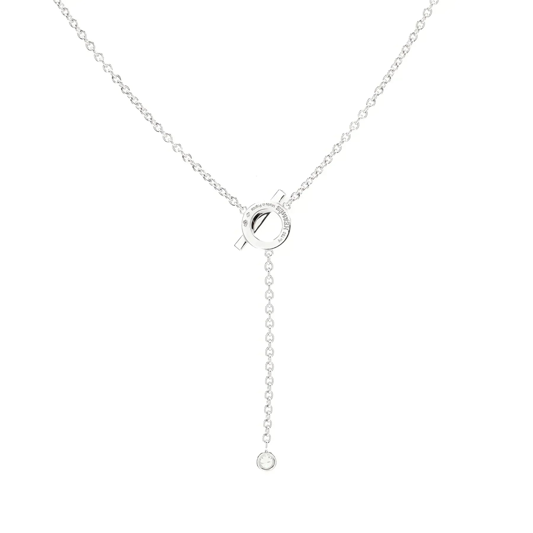 ??MIRA?¡¥FINESSE SILVER DIAMOND NECKLACE