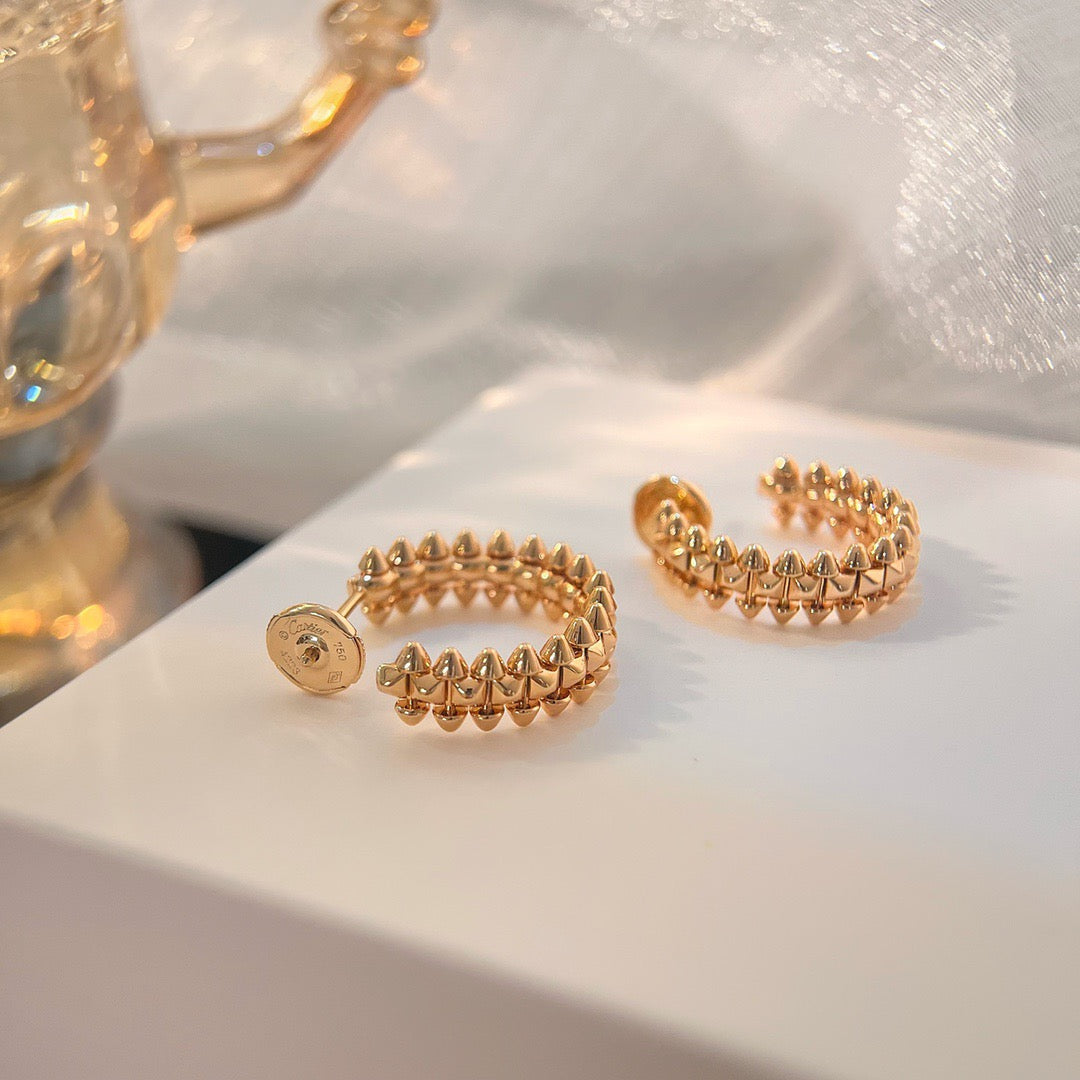 ??MIRA?¡¥CLASH SMALL HOOP EARRINGS