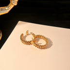 ??MIRA?¡¥CLASH SMALL HOOP EARRINGS