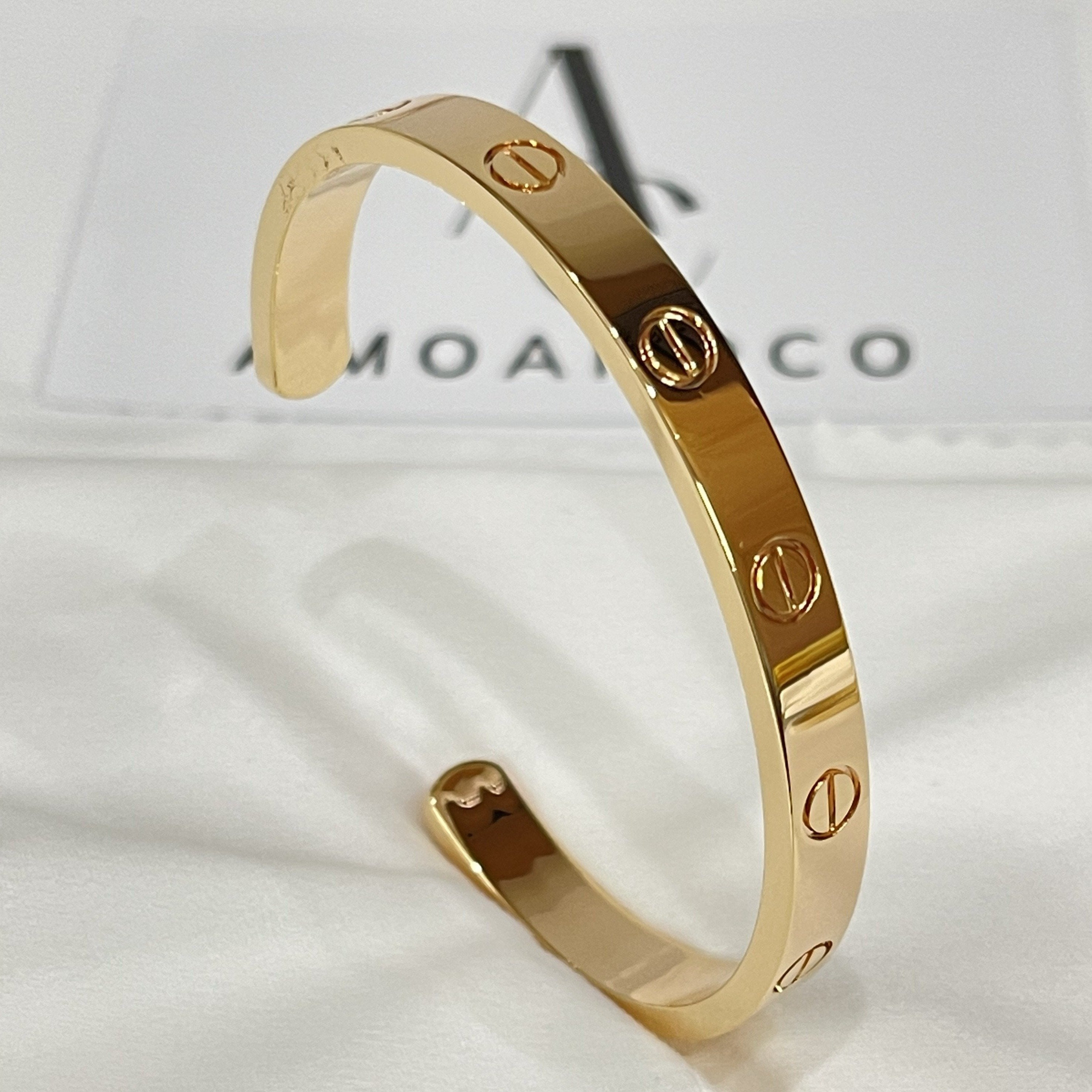 ??MIRA?¡¥LOVE BRACELET 6.1MM OPEN CUFF