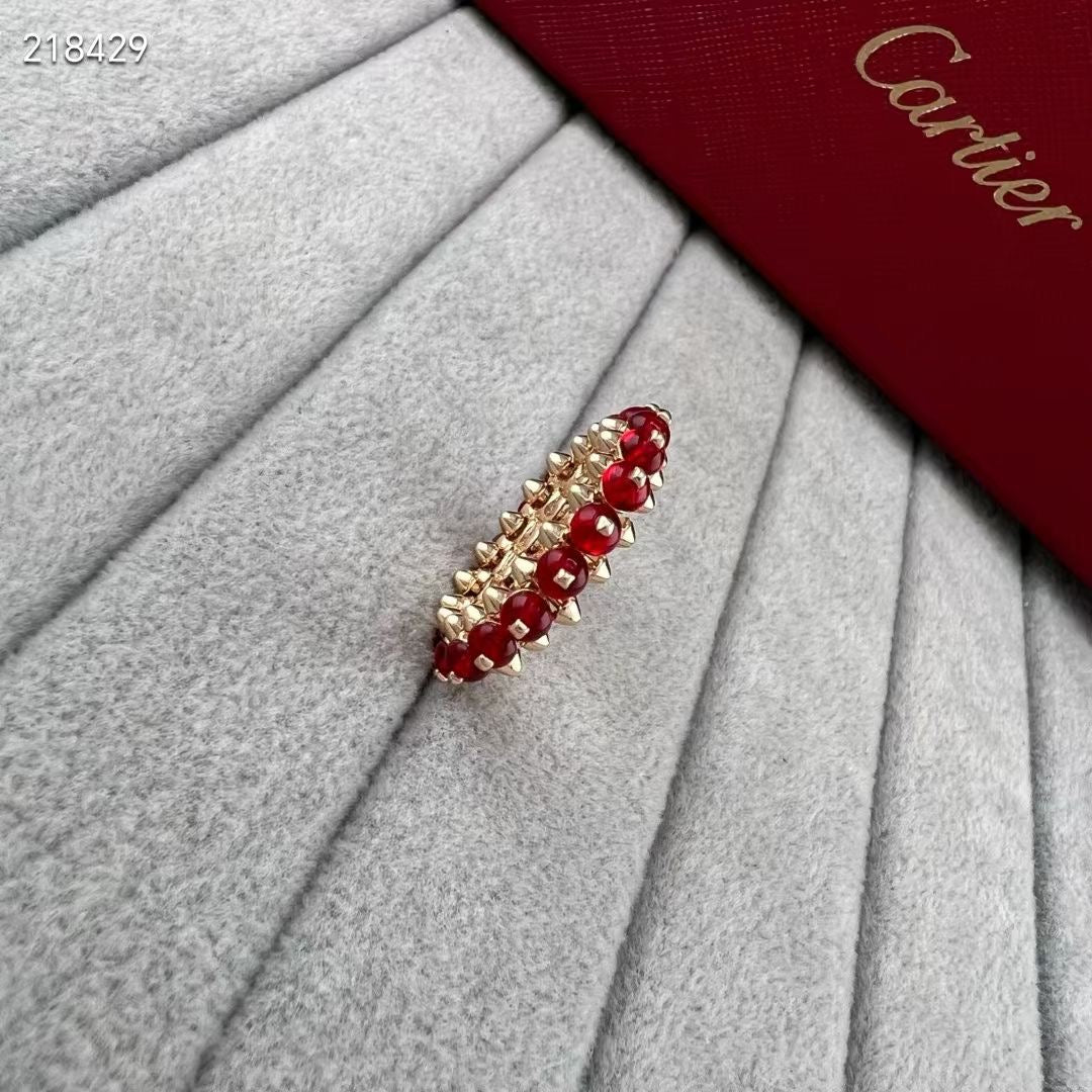 [MIRA] CLASH NEW COLORED GEMSTONE RING