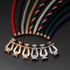 ??MIRA?¡¥FORCE LARGE HORSESHOE FULL DIAMOND BRACELET ROSE GOLD