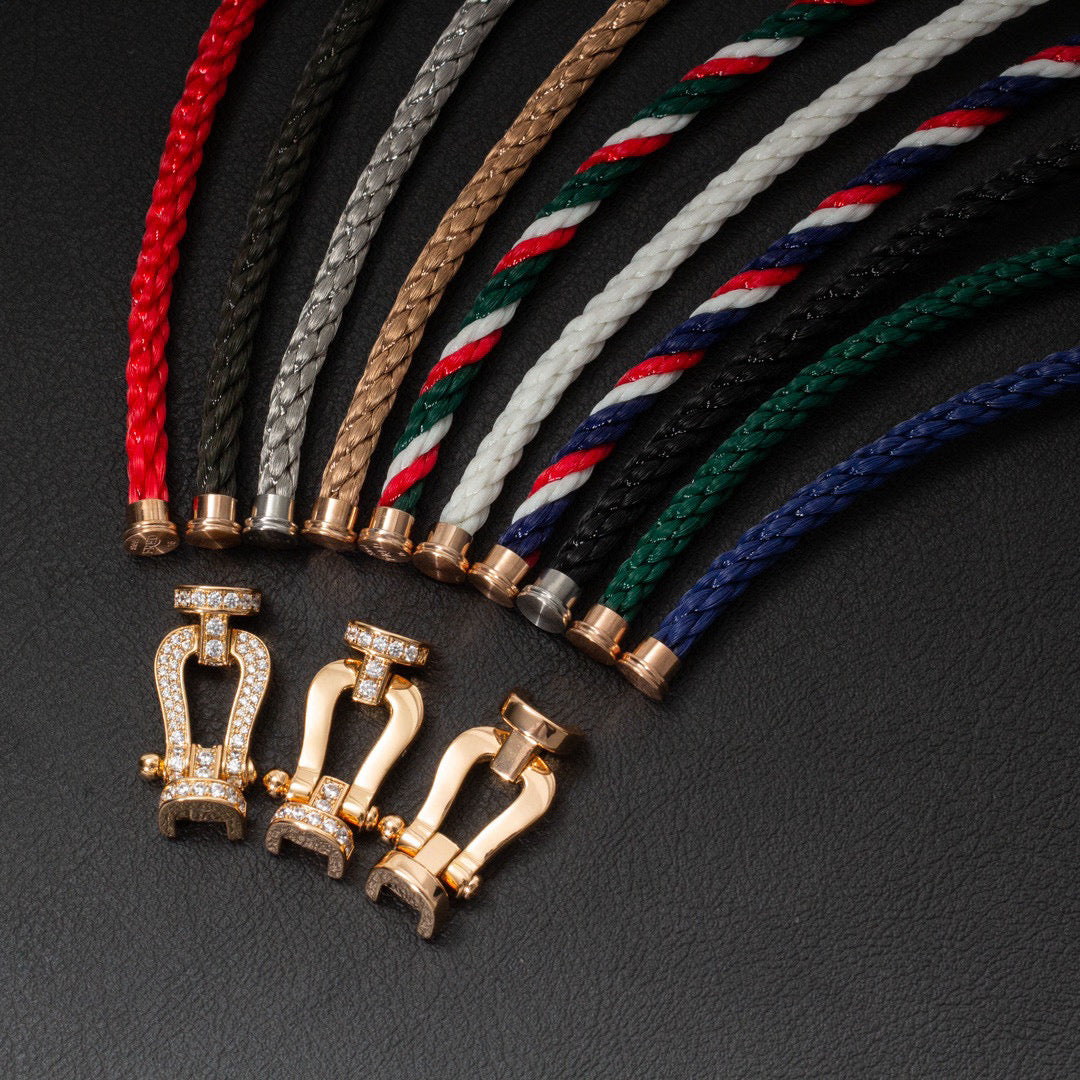 ??MIRA?¡¥FORCE LARGE HORSESHOE NO DIAMOND BRACELET GOLD