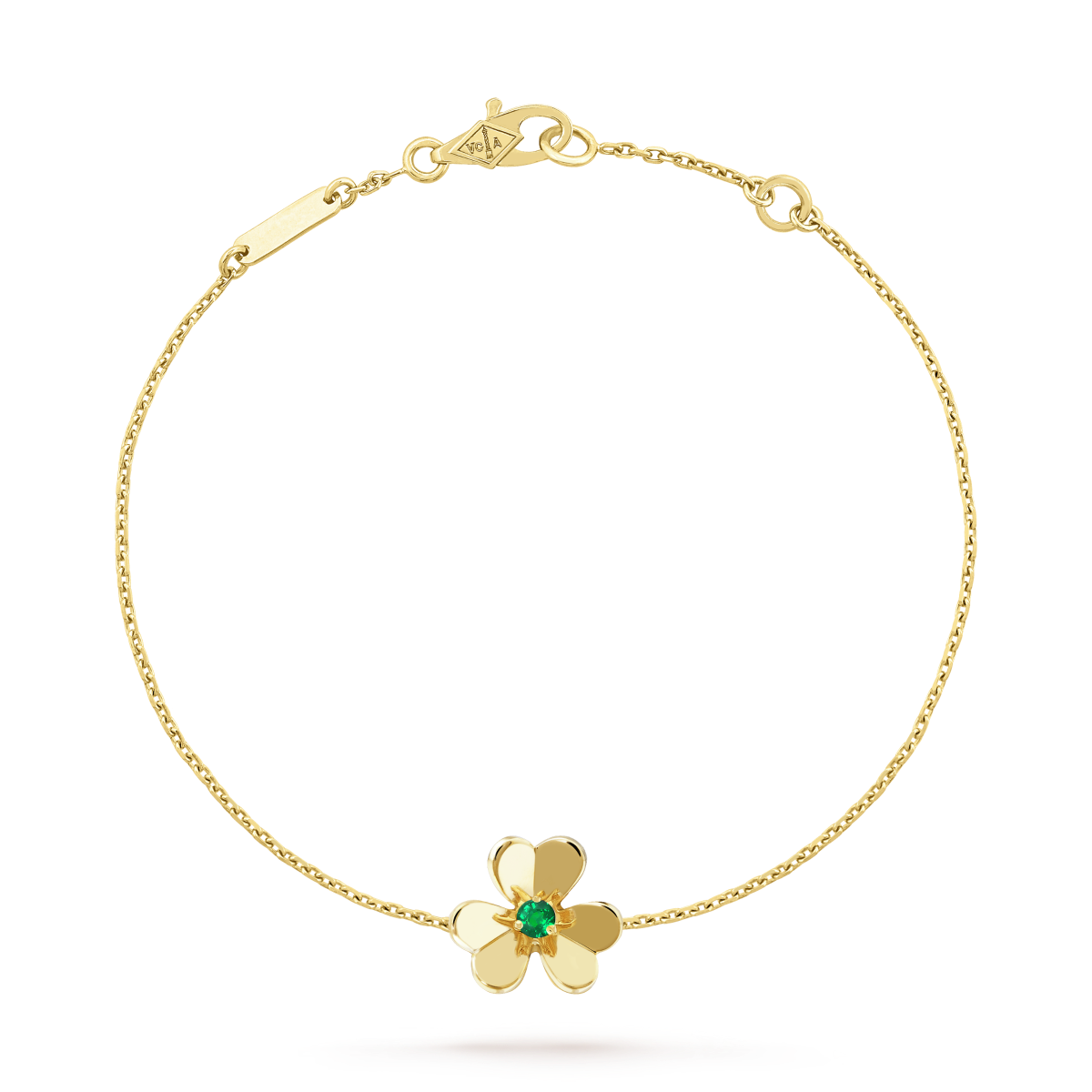 ??MIRA?¡¥FRIVOLE GOLD FLOWER PINK MALACHITE BRACELET