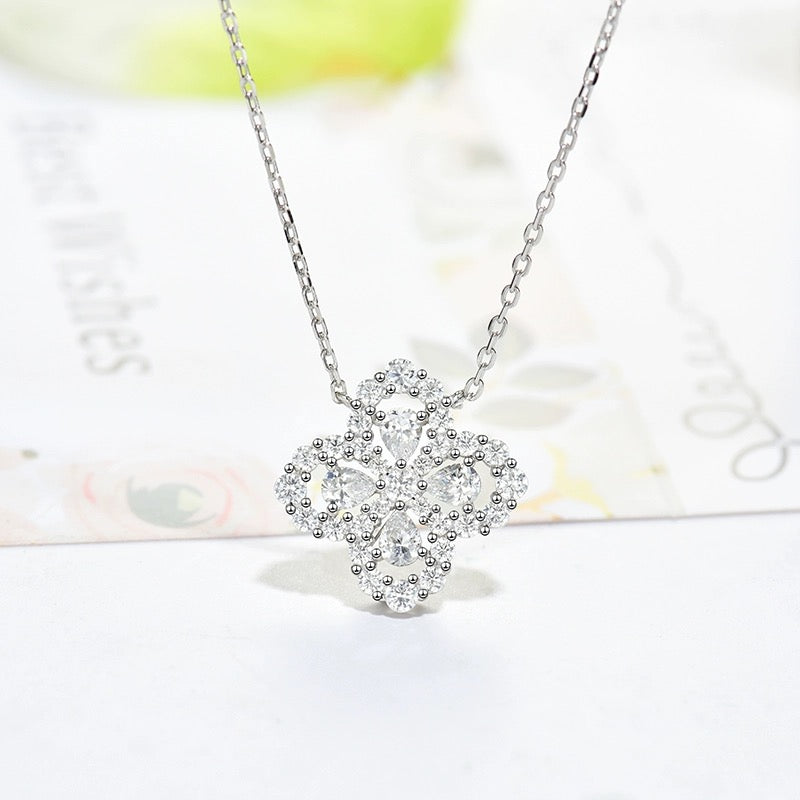 ??MIRA?¡¥LOOP NECKLACE FULL MOTIF DIAMOND 16MM MULTIPLE COLORS