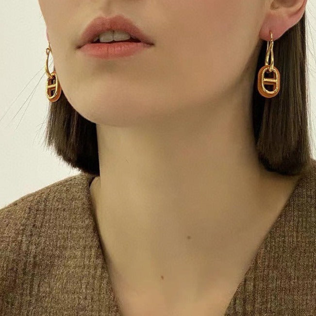 ??MIRA?¡¥HM O'MAILLON GOLD EARRINGS