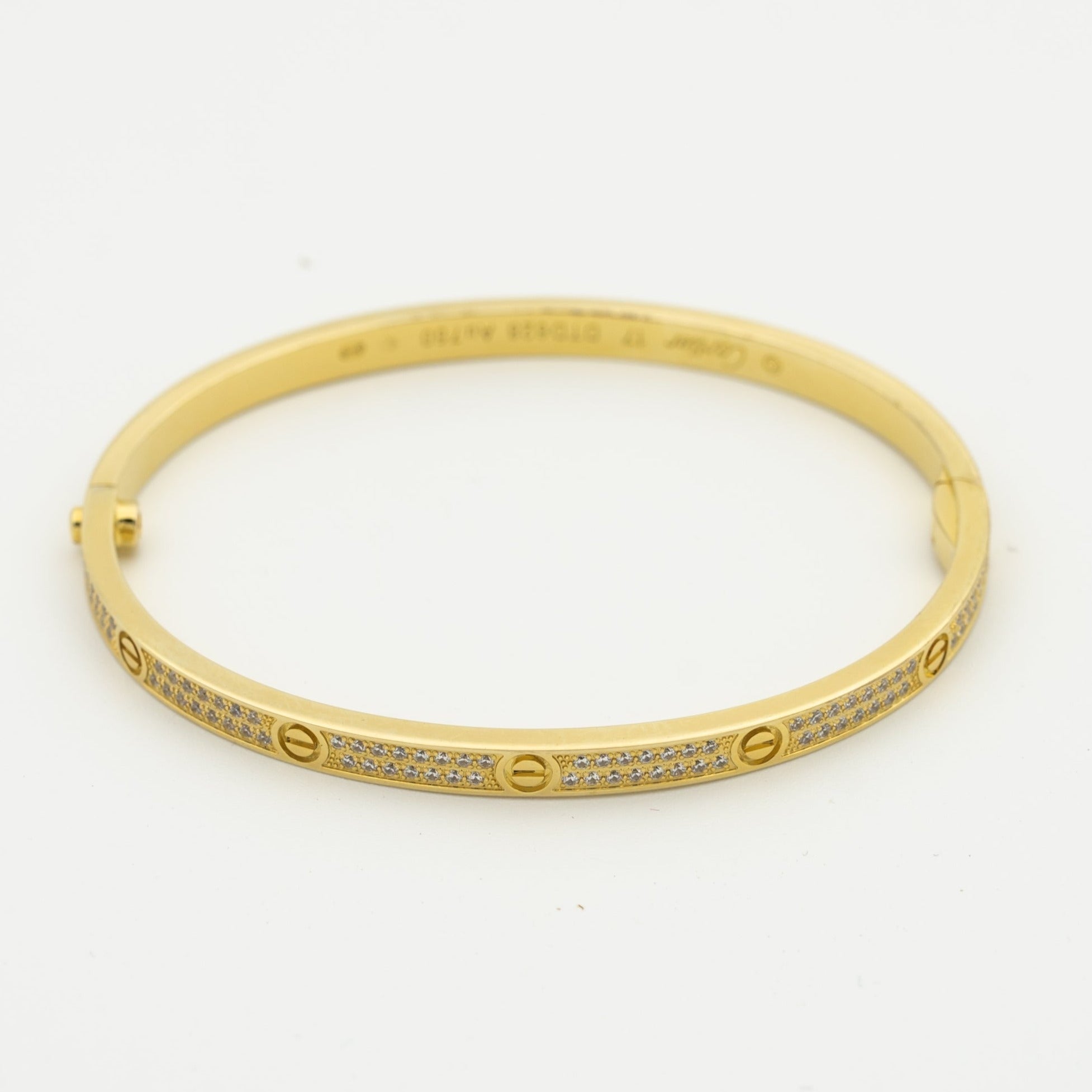 ??MIRA?¡¥LOVE BRACELET 3.65MM DIAMOND-PAVED