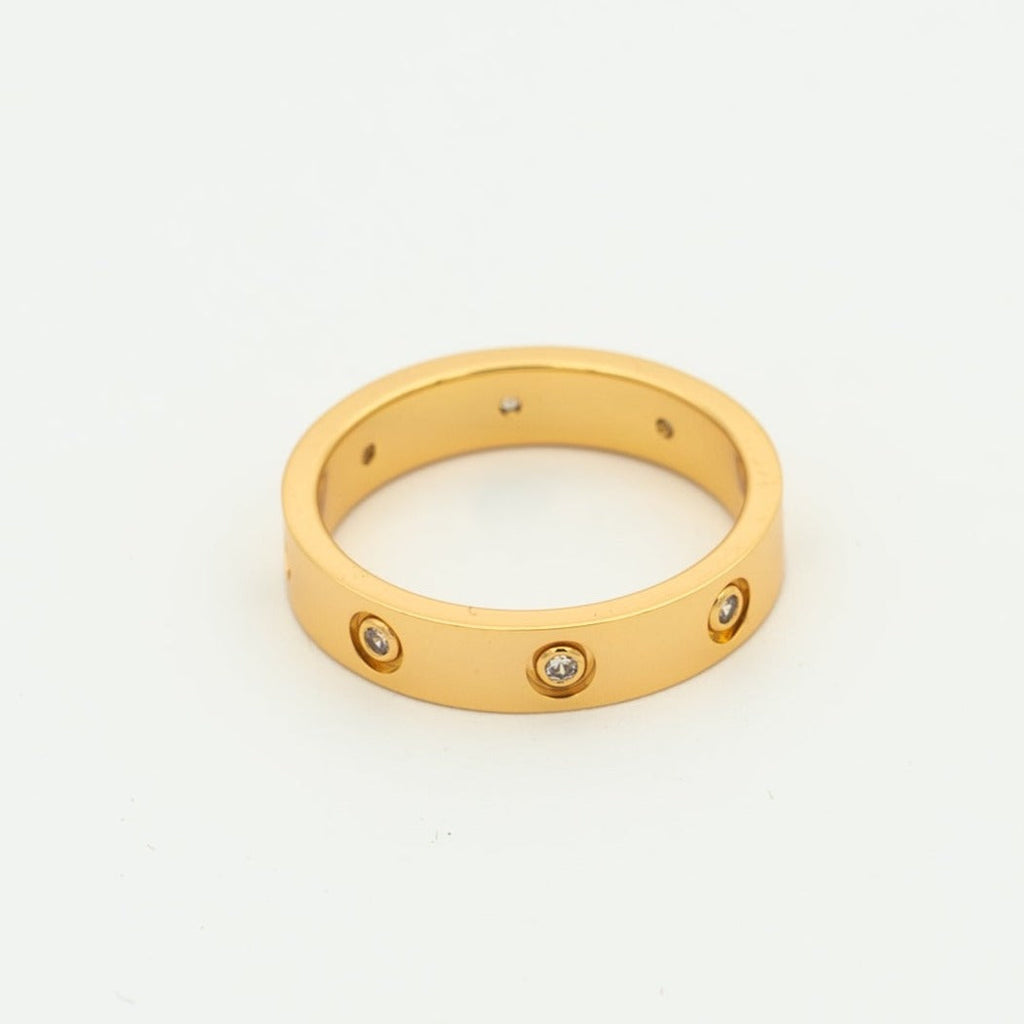 ??MIRA?¡¥LOVE RING 3.6MM 8 DIAMONDS