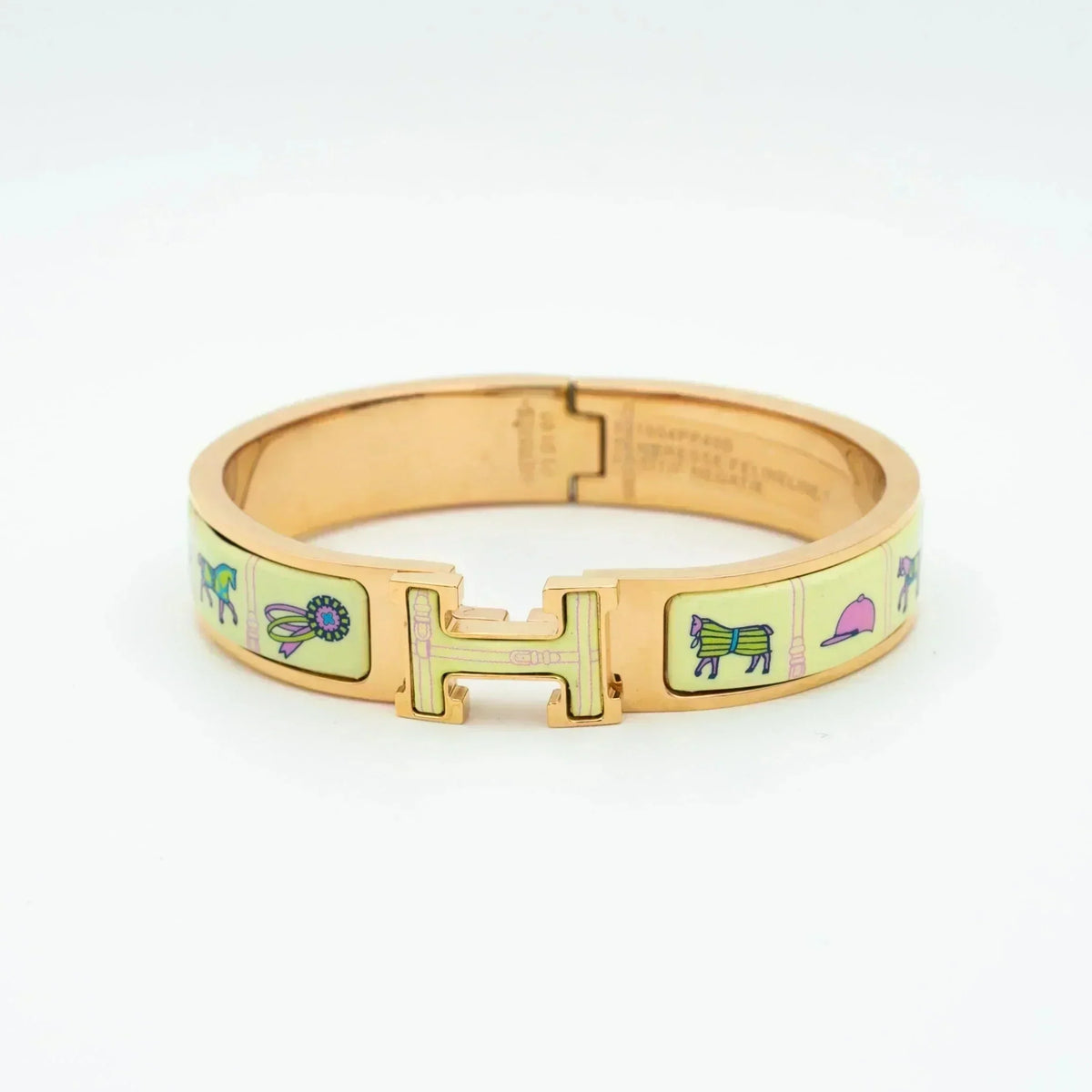 ??MIRA?¡¥H PINK GOLD BRACELET CREAM CERAMIC