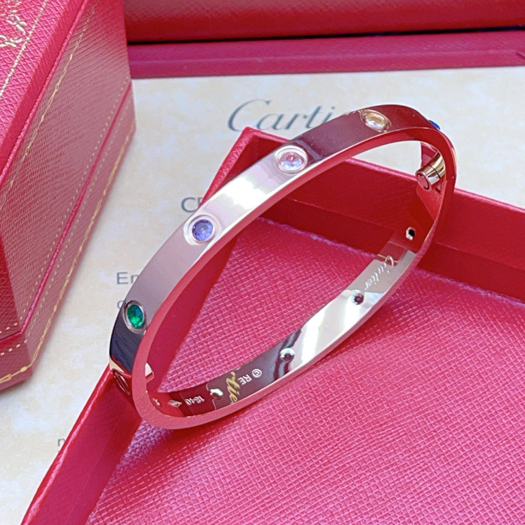 [MIRA] 2026 RAINBOW LOVE BRACELET 6.1MM  10 DIAMONDS