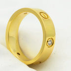 ??MIRA?¡¥LOVE RING 5.5MM 3 DIAMONDS GOLD